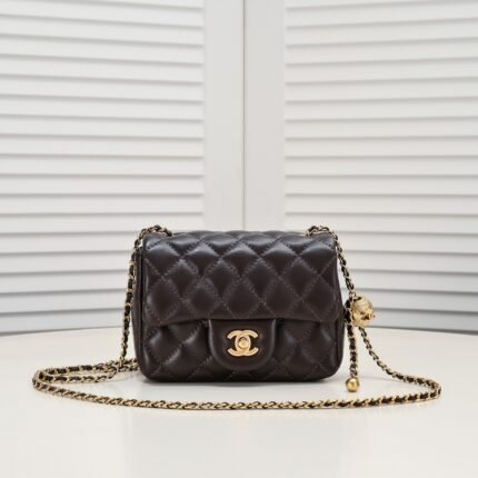 Chanel Cross Body Metal Ball Chain Shoulder Bag Handbag