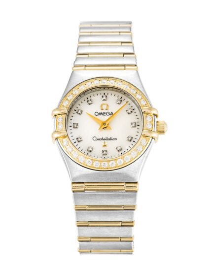 Omega Constellation Mini White Dial Yellow Gold Case Lady 1267.75.00 22.5MM